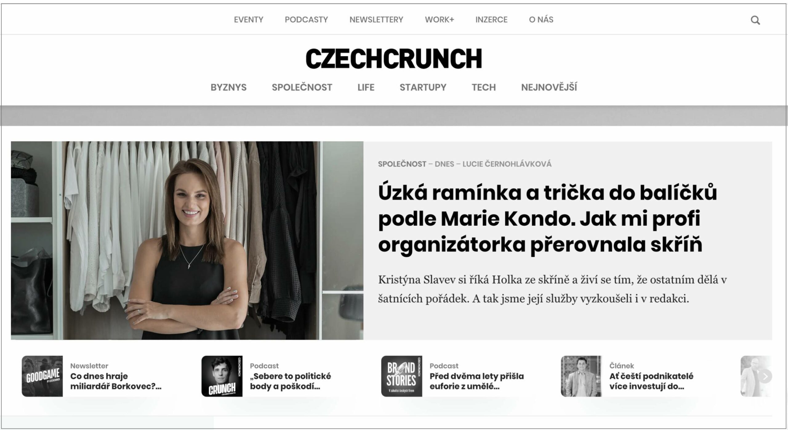 rozhovor czechcrunch holka ze skrine